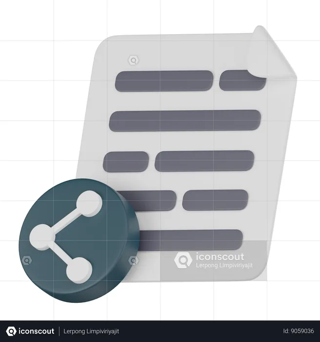 File Sharing  3D Icon