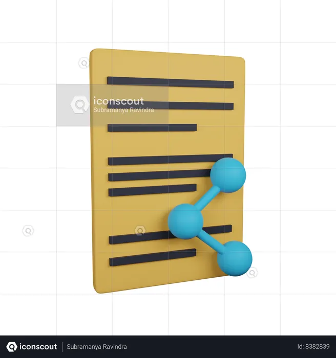 File Sharing  3D Icon