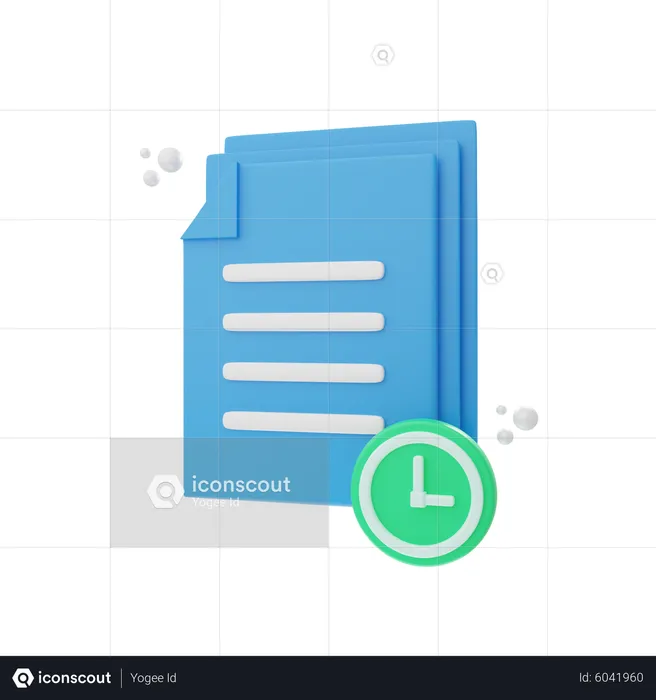 File Timer  3D Icon