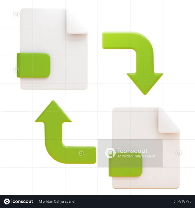 FILE TRANSFER  3D Icon