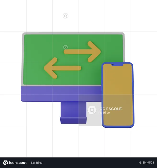 File transfer  3D Icon