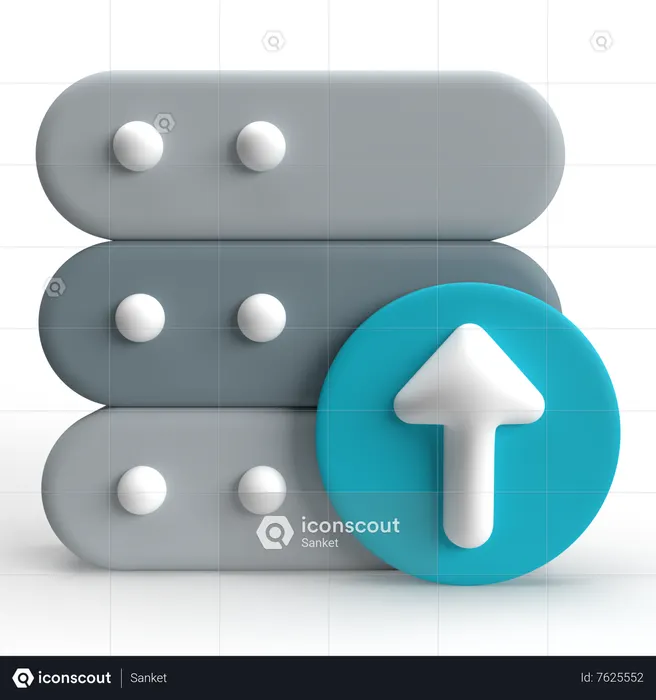 File Upload 3D Icon download in PNG, OBJ or Blend format