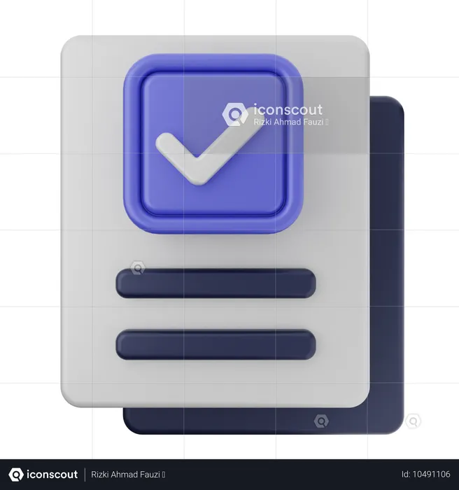 File Verification  3D Icon