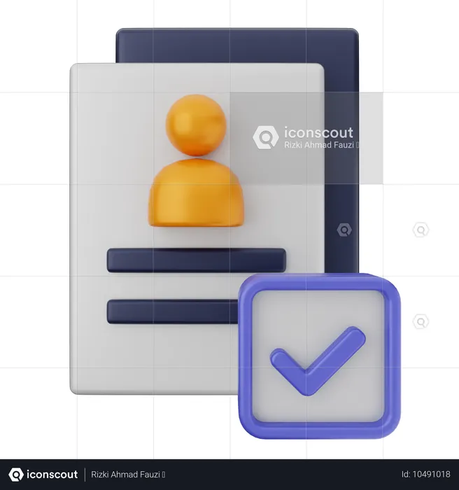 File Verification  3D Icon