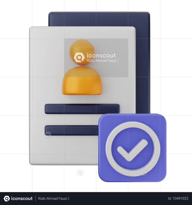 File Verification  3D Icon