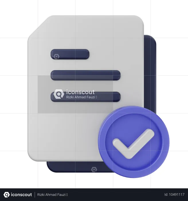 File Verification  3D Icon