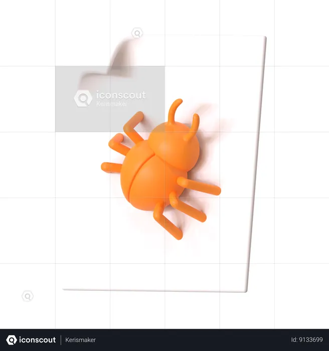 File Virus  3D Icon