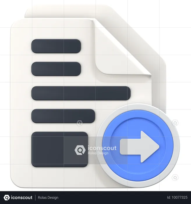 File With Sign Export  3D Icon