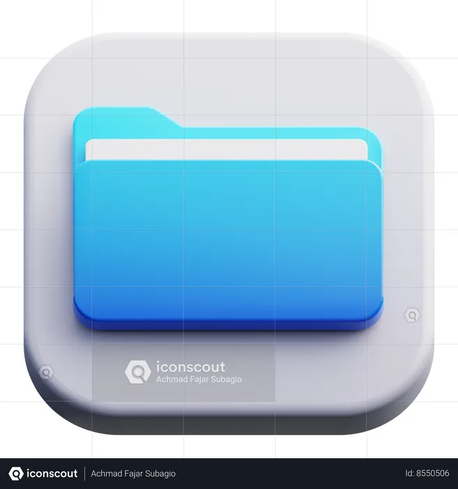 Files  3D Icon