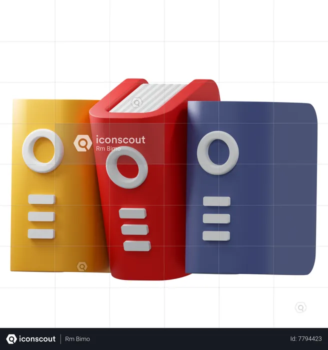 Files Binder  3D Icon