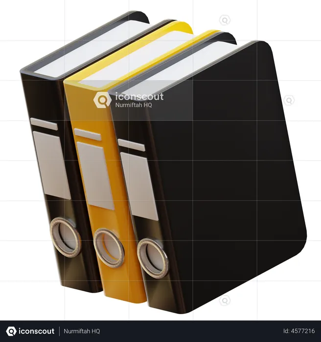 Files Binder  3D Illustration