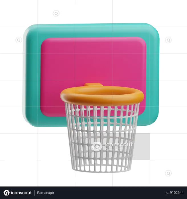 Panier de basket  3D Icon