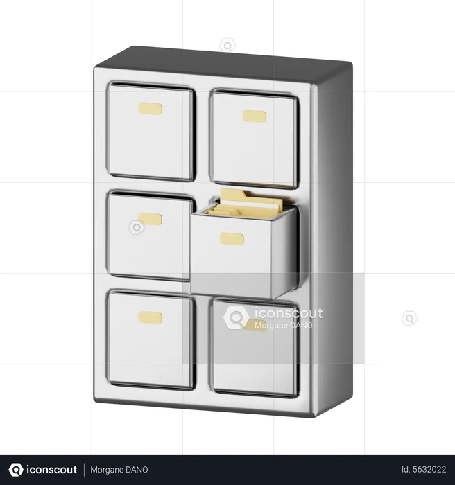 Filing Cabinet  3D Icon