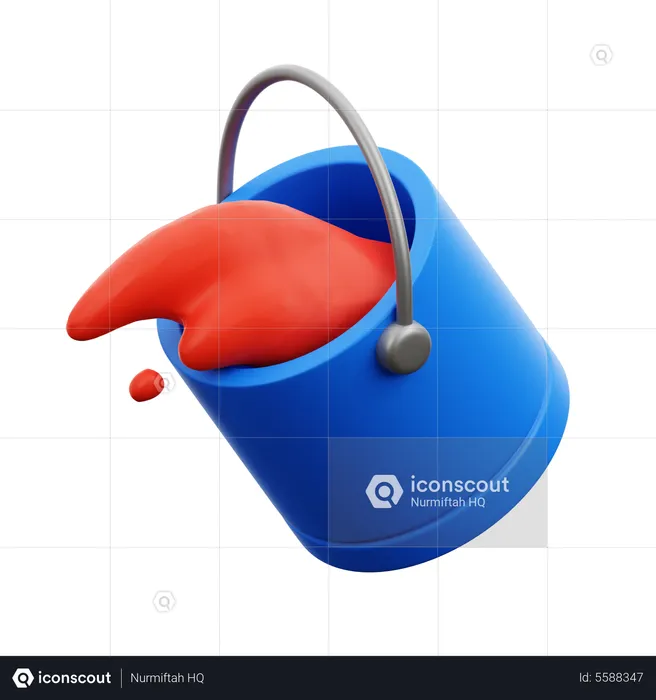 Fill Color  3D Icon