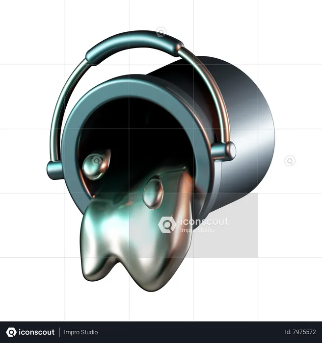 Fill Drip  3D Icon