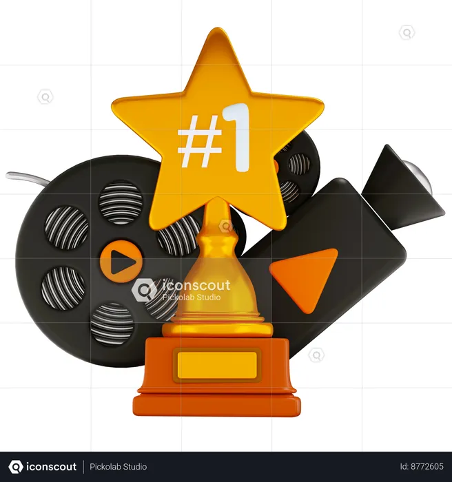 Film Award  3D Icon