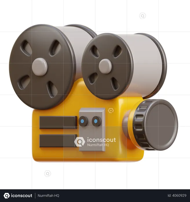 Film Camera 3D Illustration Download In PNG, OBJ Or Blend Format