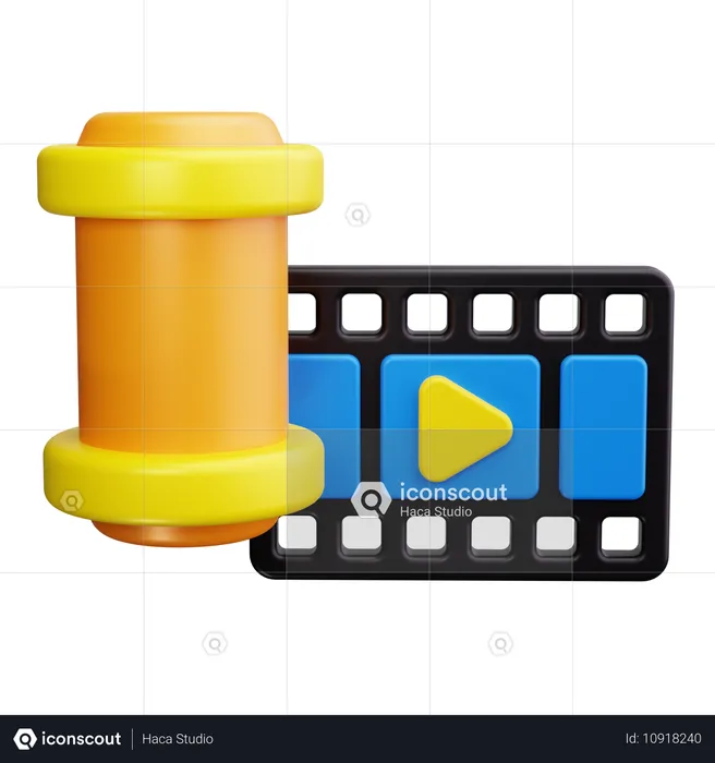 Film Canister  3D Icon