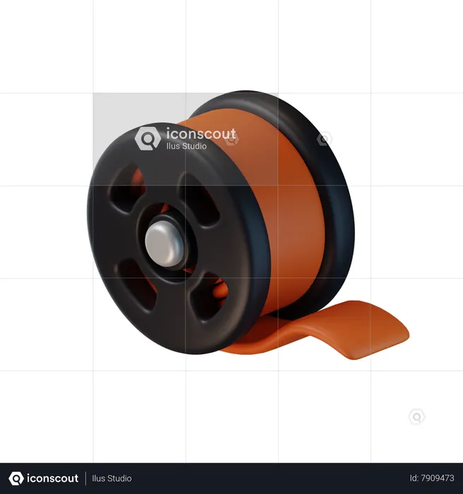 Film Reel  3D Icon