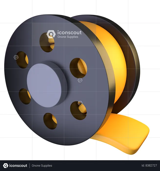 Film Reel  3D Icon