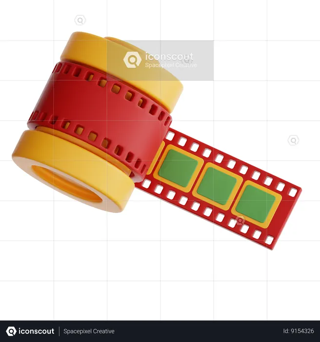 Film Roll  3D Icon