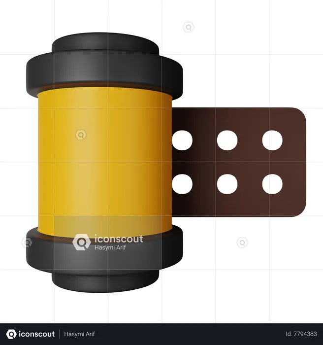 Film Roll  3D Icon