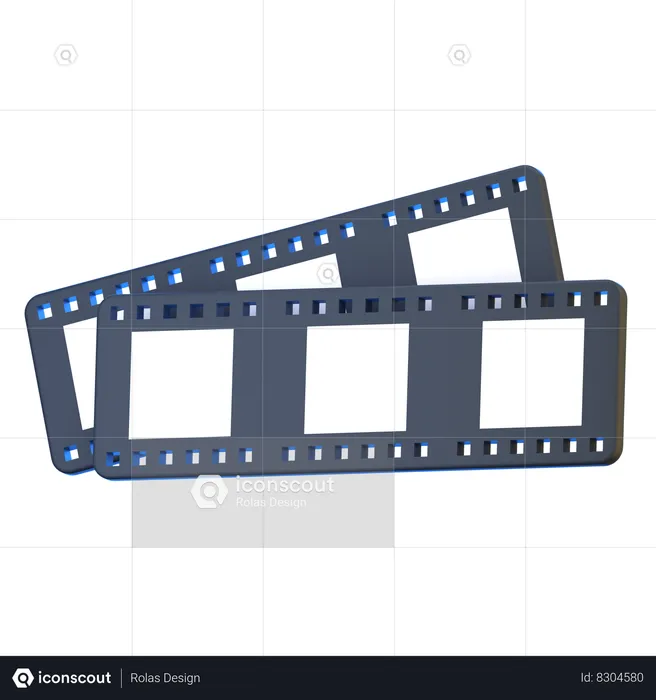 Film Strip  3D Icon