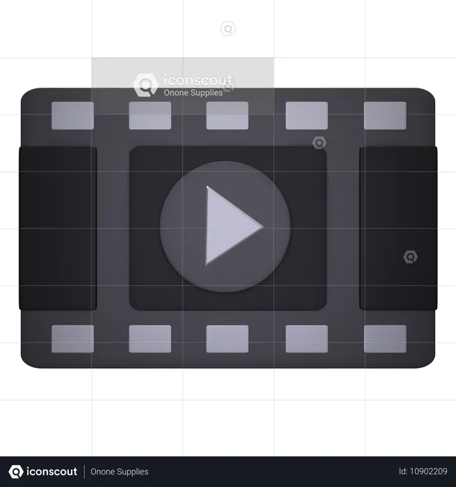 Film Strip  3D Icon