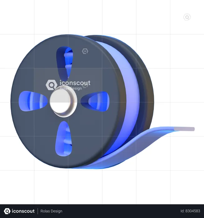 Film Strip  3D Icon