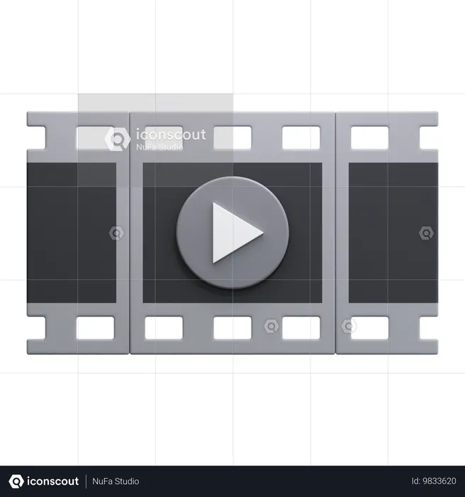 Film Strip  3D Icon