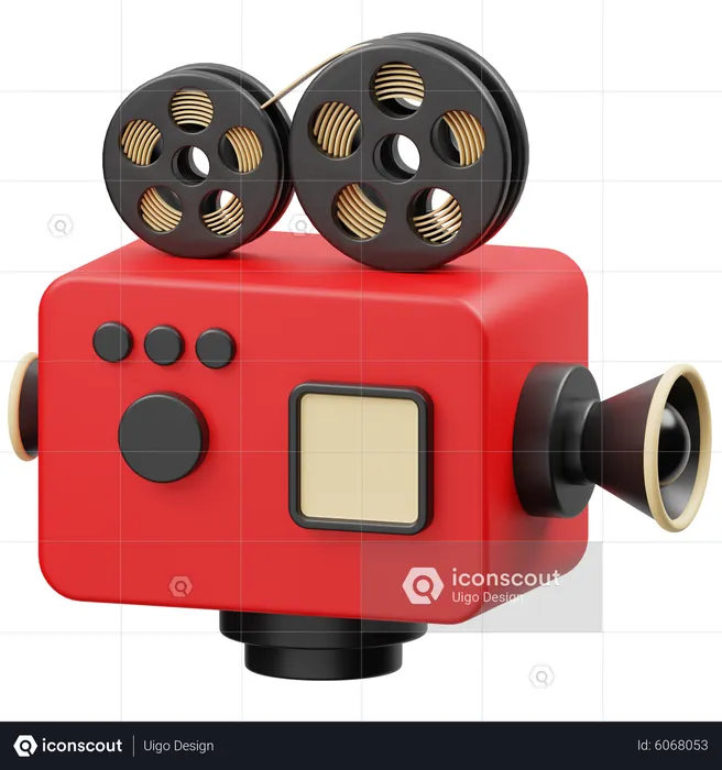 Filmkamera  3D Icon