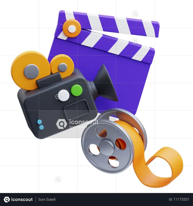 Filmmaking  3D Icon