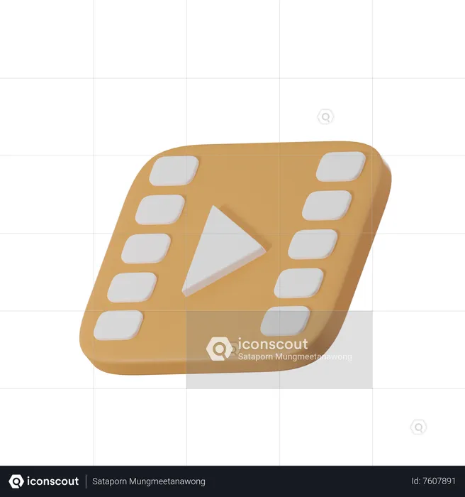 Filmstreifen  3D Icon