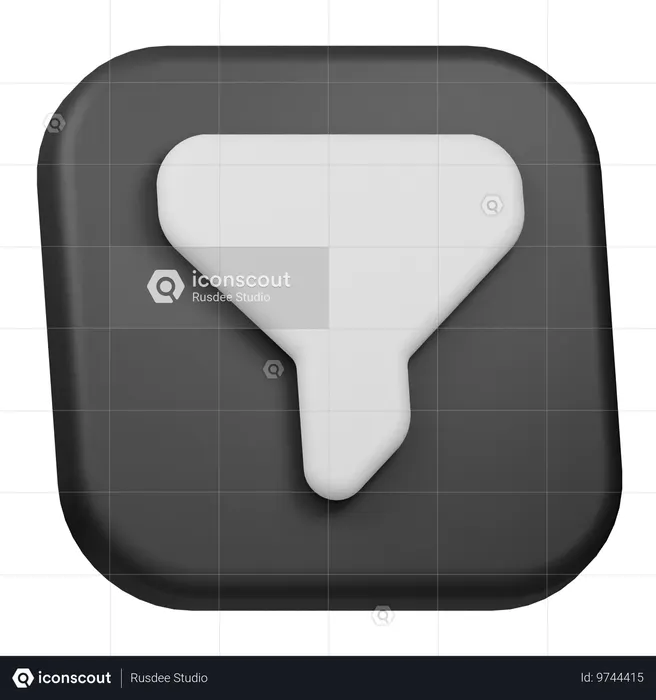 Filter  3D Icon