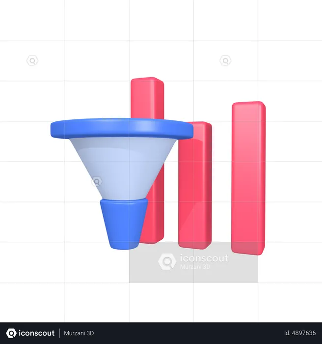 Filter Data Analysis  3D Icon