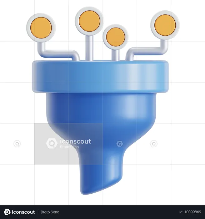 Filterentscheidung  3D Icon