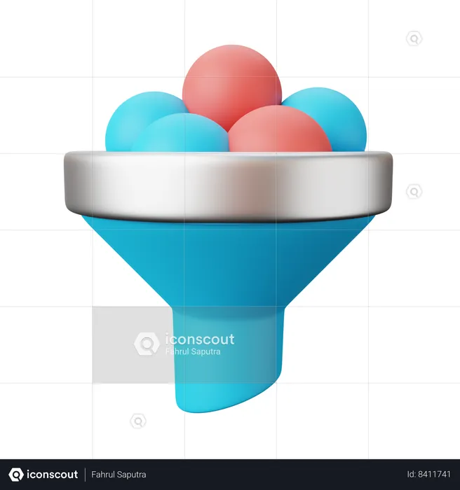 Interface utilisateur de filtre de contenu  3D Icon
