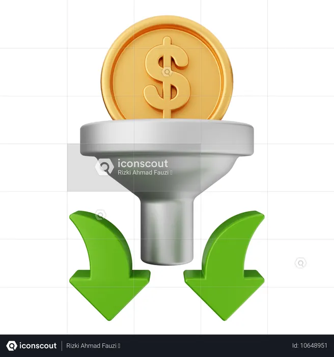 Filtro de dinero  3D Icon