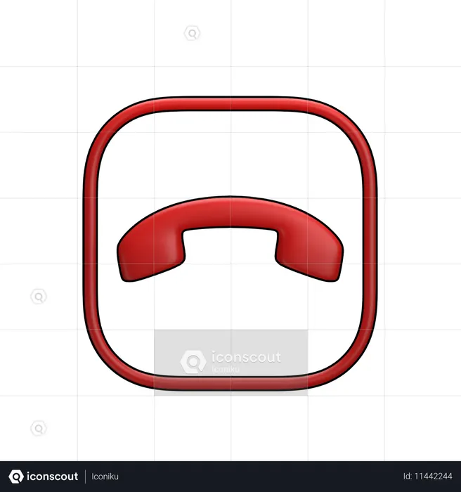 Finalizar llamada  3D Icon