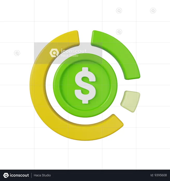 Finance Analysis  3D Icon