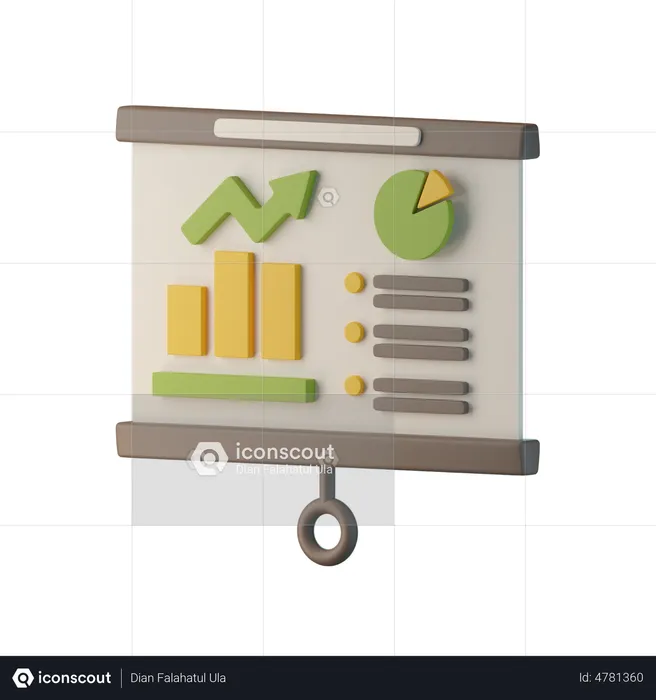 Finance Analysis  3D Icon