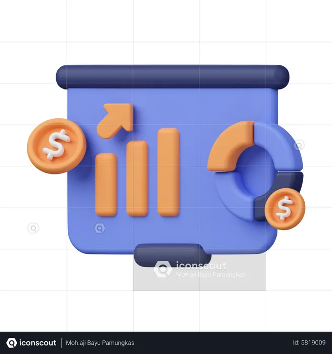 Finance Analysis  3D Icon