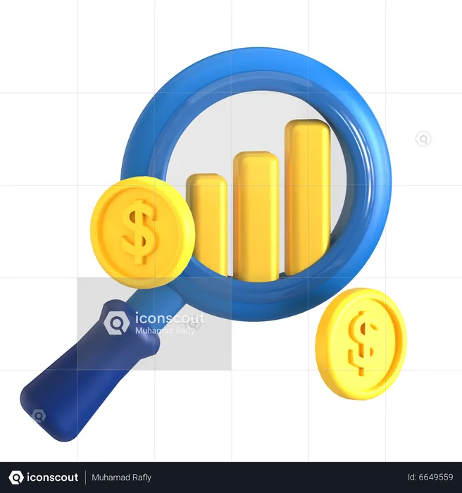 Finance Analysis  3D Icon