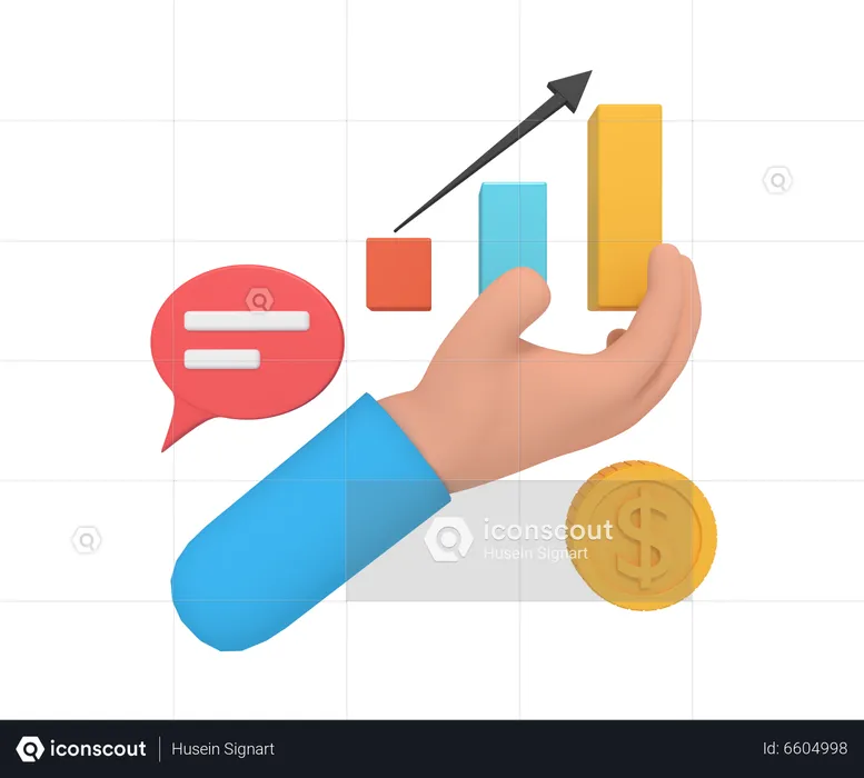 Finance analysis  3D Icon