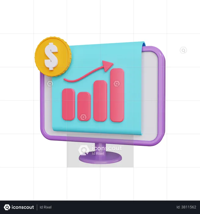Finance Analytics  3D Illustration
