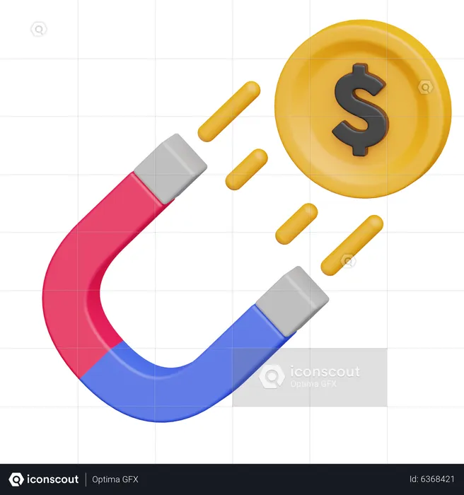 Finance Attrection  3D Icon