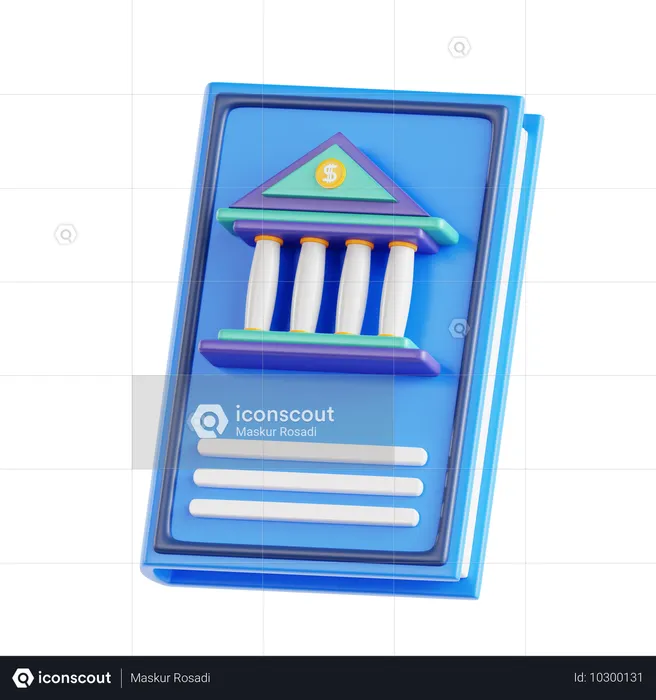 金融書籍  3D Icon