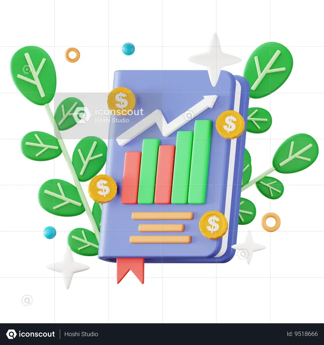 Finance Book  3D Icon