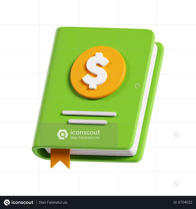 Finance Book  3D Icon