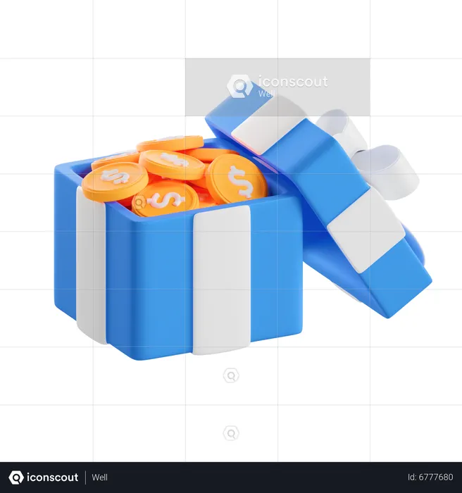 Cadeau financier  3D Icon